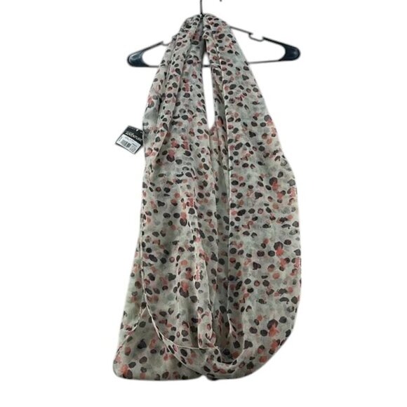 Eddie Bauer Infinity Scarf Dot Print Dusty Coral NWT - Picture 1 of 5